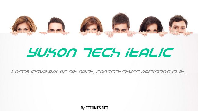 Yukon Tech Italic example